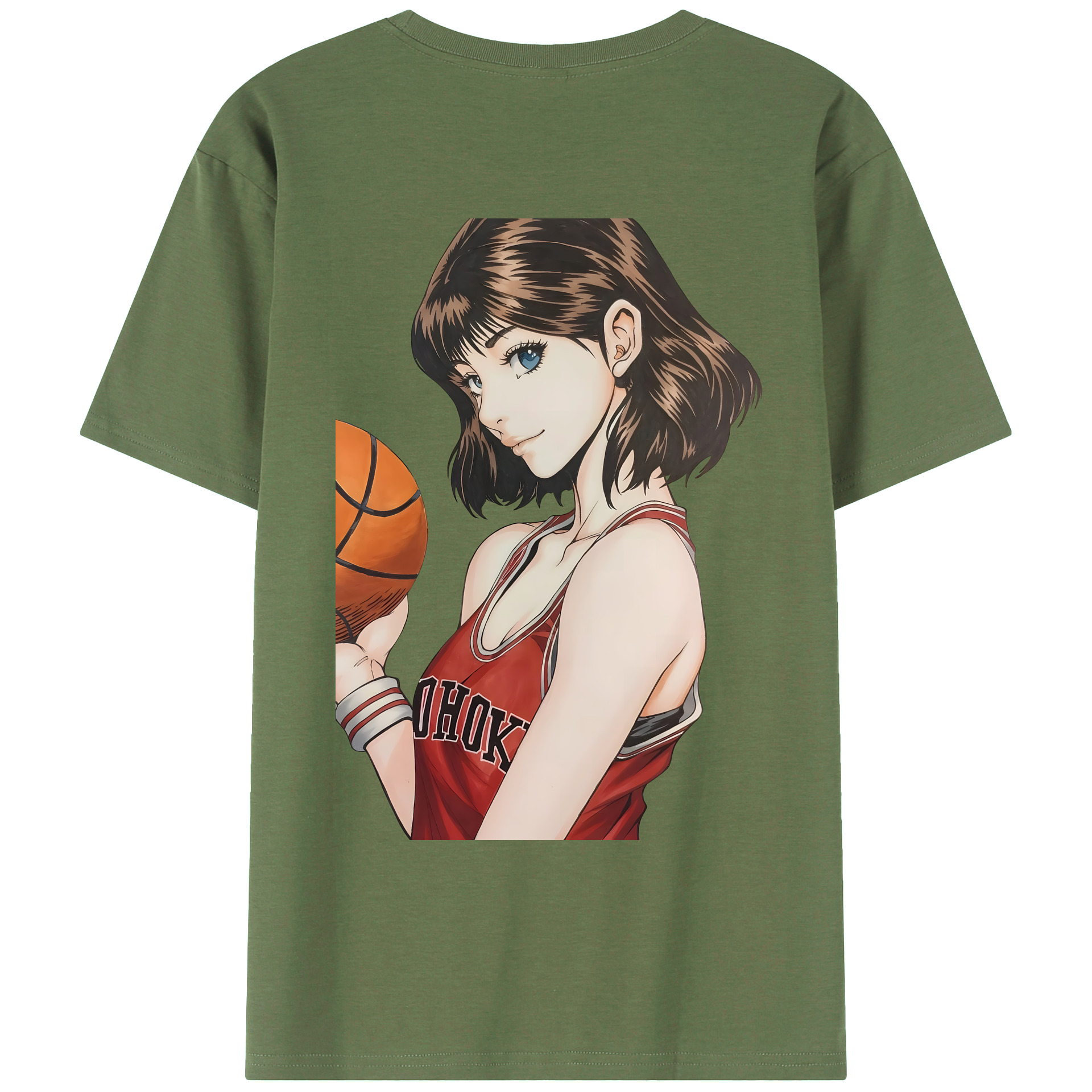 （画像用） SLAM DUNK／スラムダンク 綿100％ メンズ半袖Tシャツ（バックプリント） 通気性